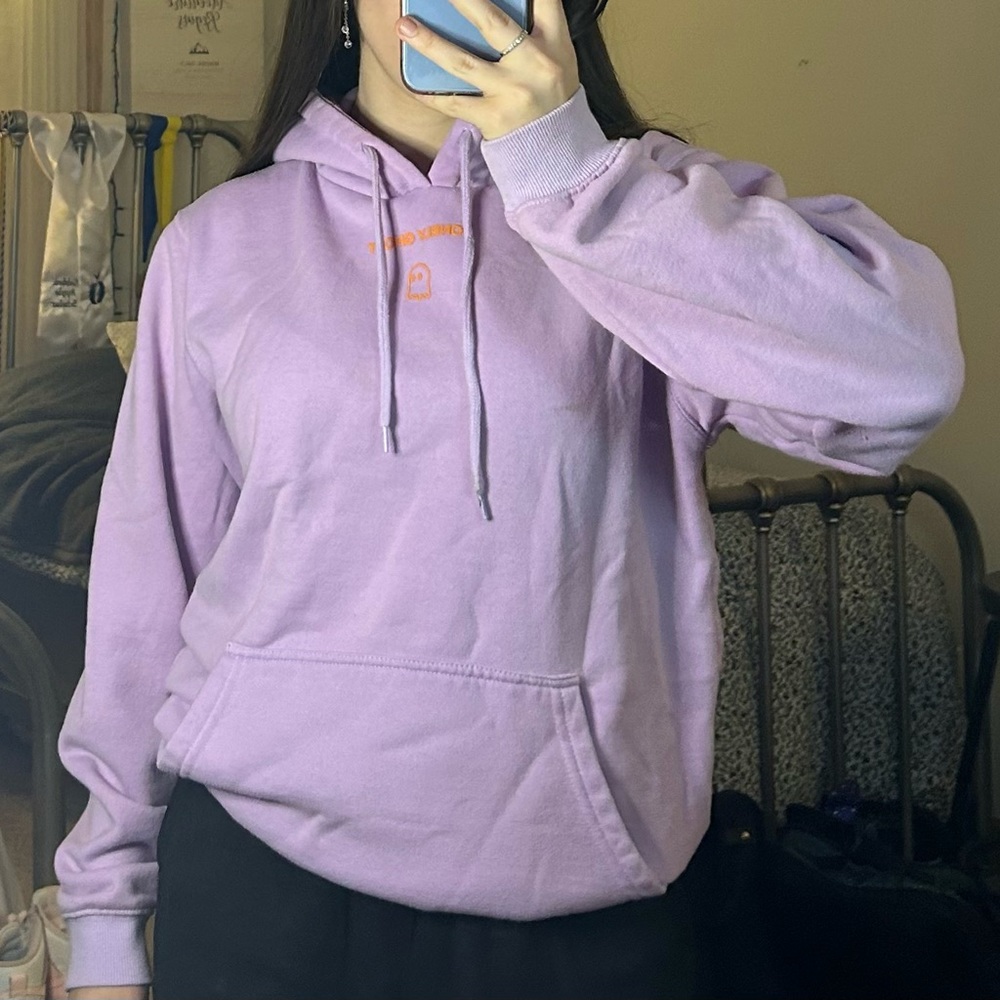 purple hoodie